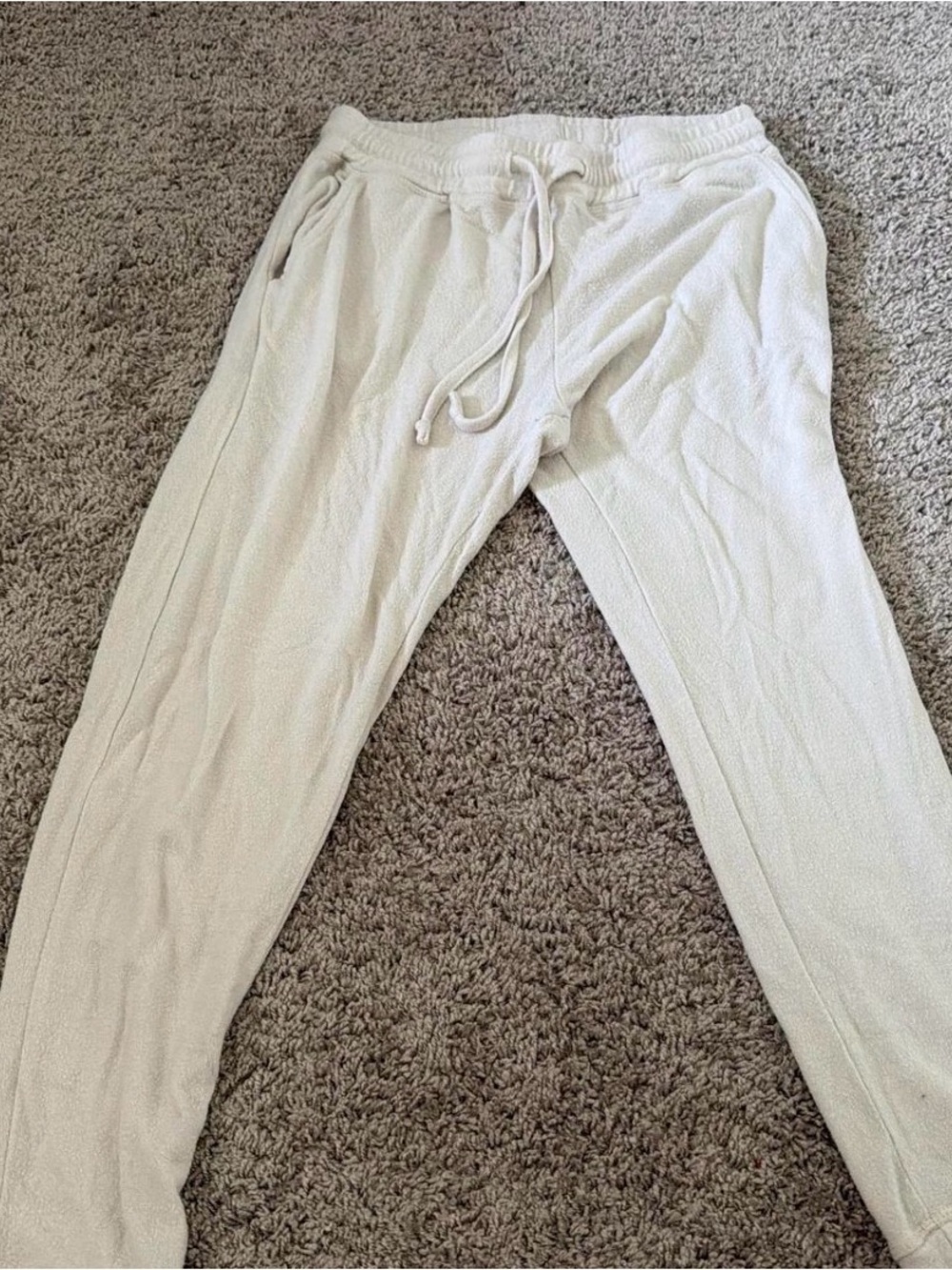 Mono B Cream Drawstring Joggers